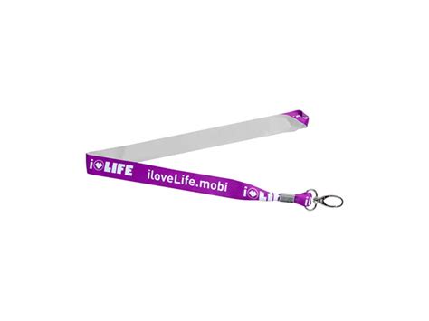 Lanyard Dye Sublimation Full Colour Branding One Side With Lobster