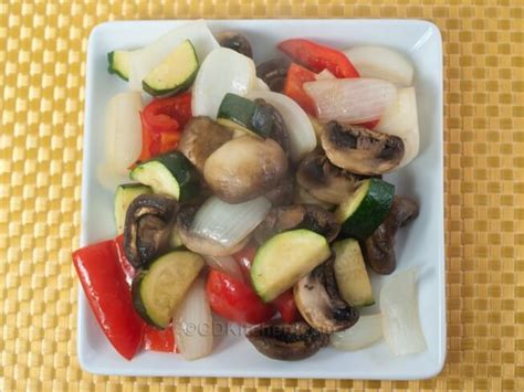 Oven Roasted Mushrooms And Mixed Vegetables Recipe