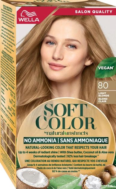 Краска для волос безаммиачная Wella Soft Color 80 Светлый блонд 35 г