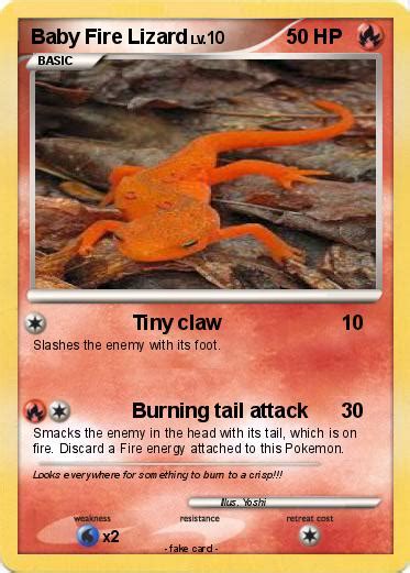 Pokémon Baby Fire Lizard - Tiny claw - My Pokemon Card