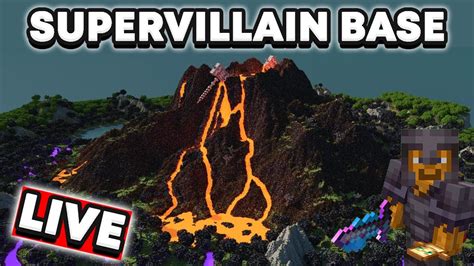 Volcano Megabase In Hardcore Minecraft Pt2 LIVE YouTube