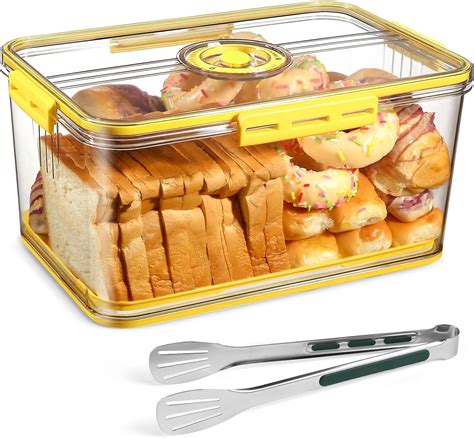 Recipiente grande de almacenamiento de pan con tapa hermética Caja de