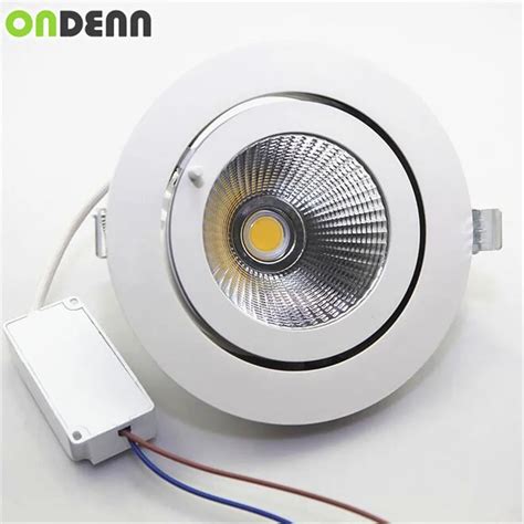 25W Adjustable COB LED Downlight Rotatable LED Trunk Light Gimbal