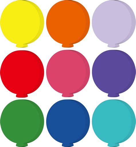 Super Cut Outs Assorted Color Balloon 15 Cut Outs In A