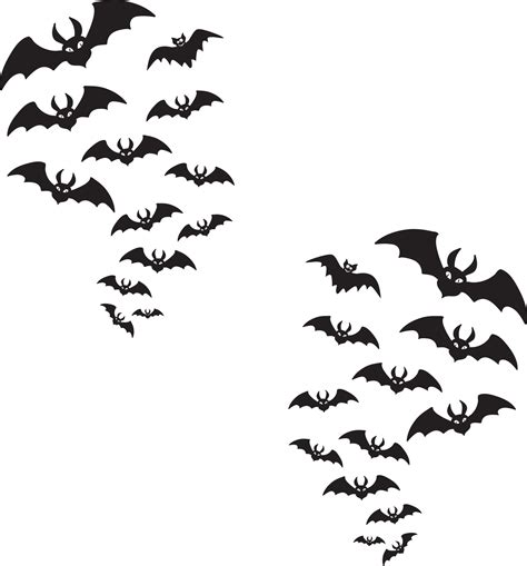 Bat Swarm Halloween 9794727 Vector Art At Vecteezy