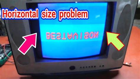 Horizontal Size Problem Solve Crt Tv Repair Tv Problem Youtube