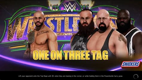 WWE 2K20 Ricochet Vs Braun Strowman Big Show And Mark Henry