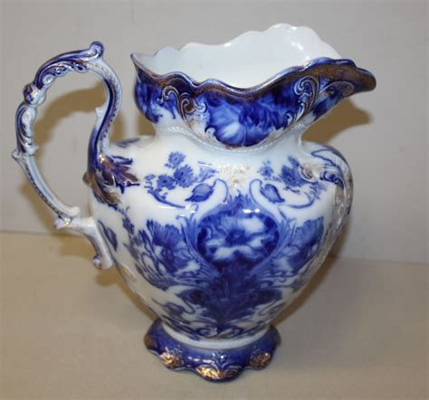 Bargain John S Antiques Antique Flow Blue Moderna J G Meakin