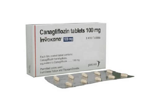 Canagliflozin Invokana 100mg Tablet Packaging Size Per Strip 10