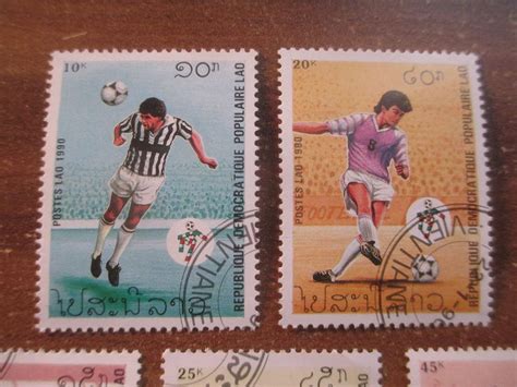 Stk Briefmarken Postes Lao Fussball Jahrgang Kaufen Auf Ricardo