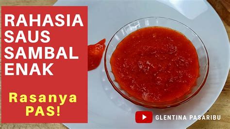 Cara Membuat Saus Sambal Enak Youtube