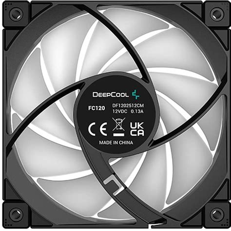 Deepcool FC120 RGB PWM 120 mm Black Case Fan - Wootware