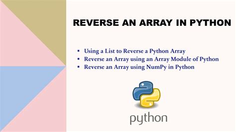 Reverse An Array In Python Spark By Examples