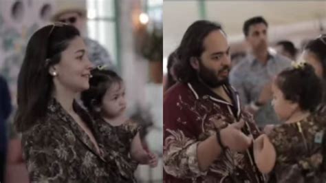 Watch Anant Ambani Plays With Raha Kapoor As She Twins With Mommy Alia