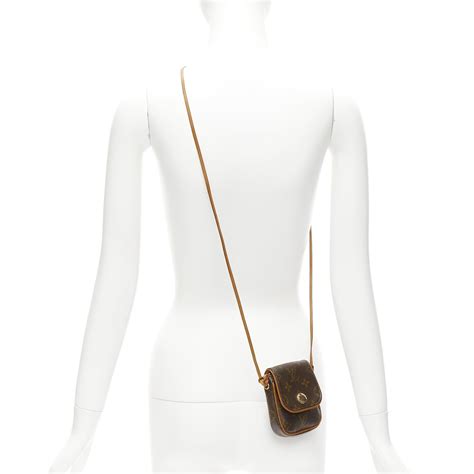 Louis Vuitton Cancun Pochette Brown Lv Logo Monogram Mini Crossbody Bag