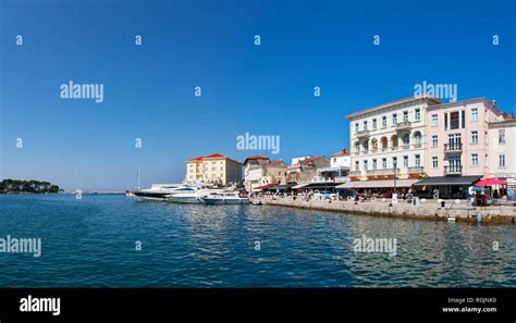 croatia istria porec  town  harbour stock photo alamy