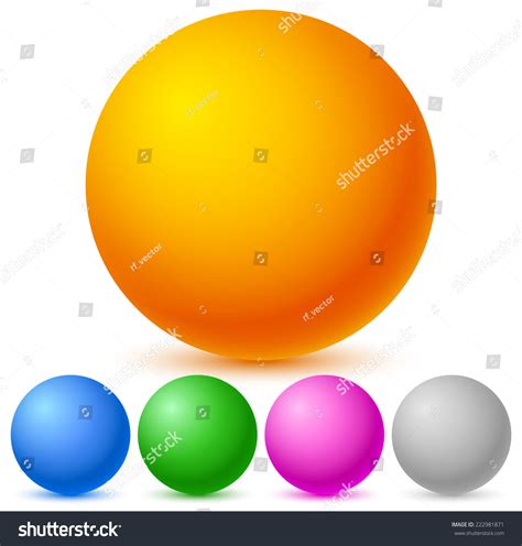 Colorful Shiny Spheres Stock Vector Illustration 222981871 Shutterstock