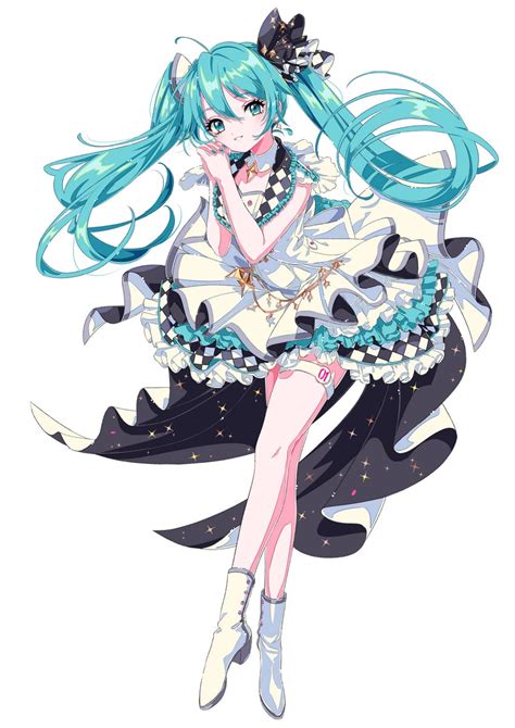 Hatsune Miku And More More Jump Miku Vocaloid And 1 More Drawn By