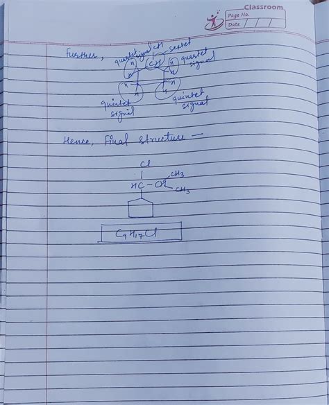 Solved Draw Structure With Information Provided Br Given Cqhi Cl Nmr Course Hero