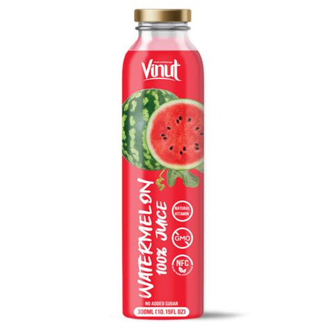 Refreshing 100 Watermelon Aloe Vera Juice Hydrating Aloe Beverage