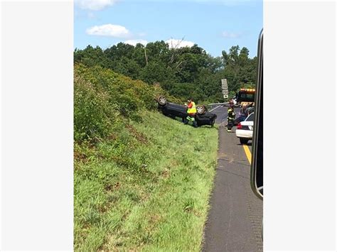 Car Overturns Driver Hospitalized Following Crash On I 287