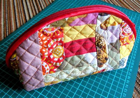 Cosmetic Bag Patchwork Diy Tutorial Ideas