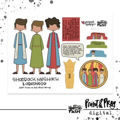 Shadrach Meshach And Abednego Printables