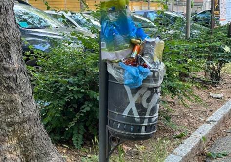 Caos Rifiuti A Modena Cestini Liberi In Centro Presi D Assalto