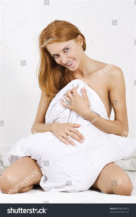 Naked Woman Covered By Blanket On Stock Photo Shutterstock