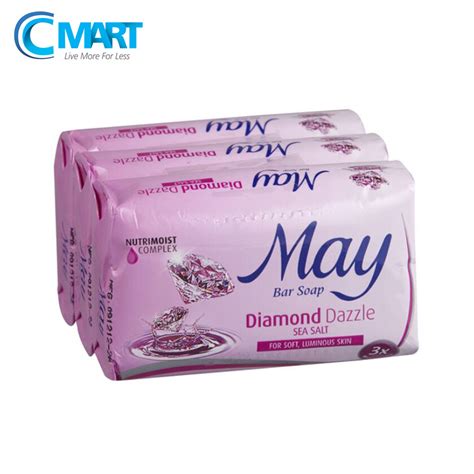 May Diamond Dazzle Bar Soap 3s X 85gm Lazada