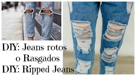 DIY Como Rasgar Tus Jeans Super Facil DIY Ripped Jeans EASY