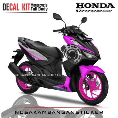 Decal All New Honda Vario 160 Sunmoon Magenta 02 Sticker Full Body