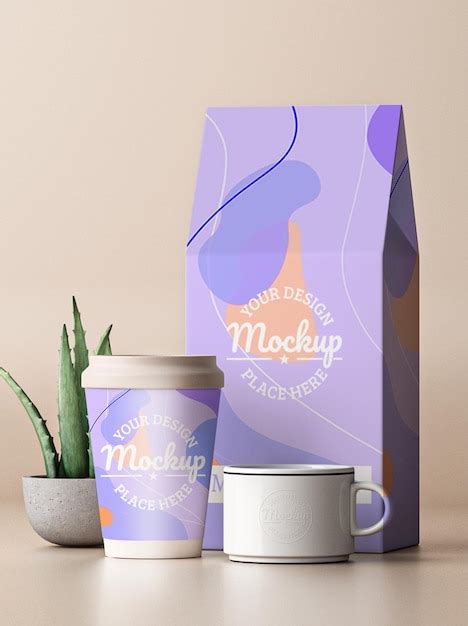 Premium PSD | Plastic cup mockup