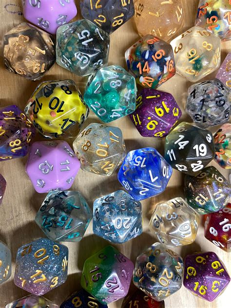 D20 Mystery Dice Dnd Dice Set Dice Grab Bag Random D20 Dice For