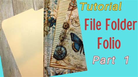 Tutorial File Folder Folio With Journal Part 1 YouTube