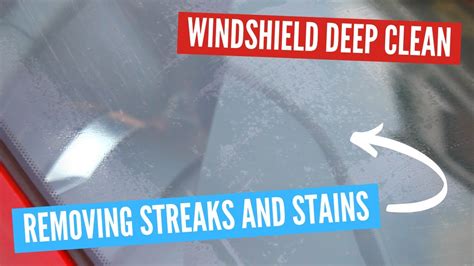 Windscreen Deep Clean And Coating Application Removing Stubborn Water Stains Youtube