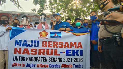 Nasrul Eki Daftar Ke Kpu Ratu Tatu Tak Sendiri Maju Di Pilkada Serang