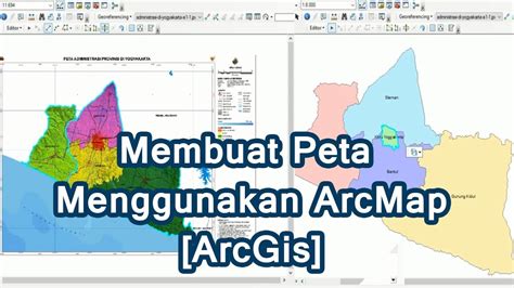 Menggambar Peta Wilayah Yogyakarta Menggunakan Arcmap Arcgis Tutorial