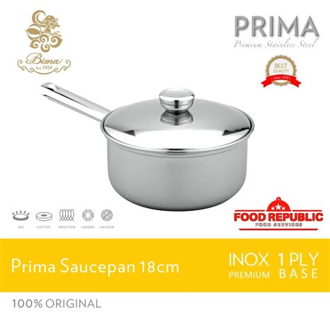 Jual Panci Bima Prima Series Saucepan Stainless 16cm 18cm Shopee