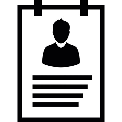 Resume Icon Vector 49632 Free Icons Library