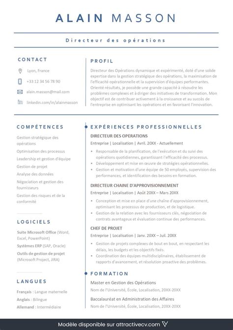 Exemples De Cv Professionnel Pour Se D Marquer En