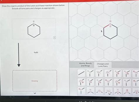 Solved Draw The Organic Product Of The Lewis Acid Base