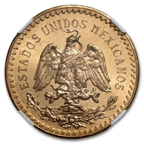 1947 Mexico Gold 50 Pesos Ms 66 Pl Ngc