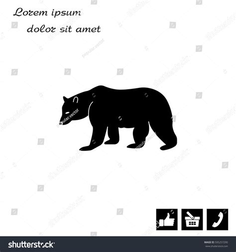 Bear Symbol Vector Illustration Stock Vector (Royalty Free) 595257290 | Shutterstock