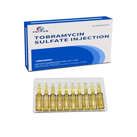 China Gmp Tobramycin Sulfate Injection Ml Mg Tobramycin Sulfate