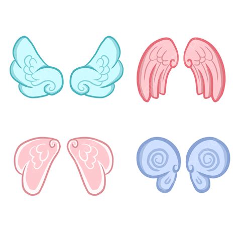 Cute Wings Png Image Color Animation Cute Style Wings Color Wing