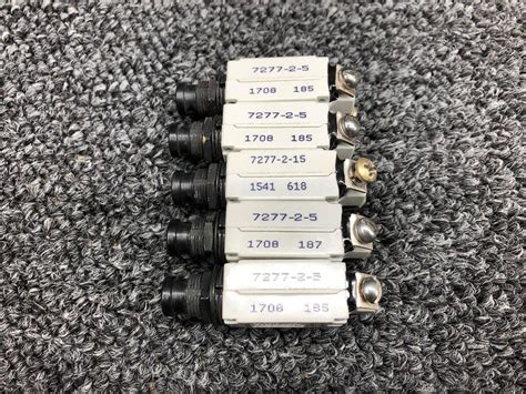 7277 Klixon Circuit Breaker Set Amps Various