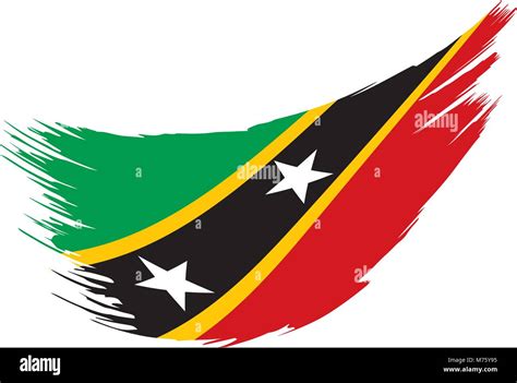 Saint Kitts And Nevis Flag Stock Vector Image And Art Alamy