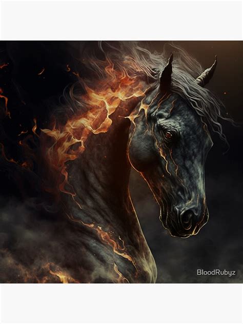 "Demon horse" Art Board Print for Sale by BloodRubyz | Redbubble