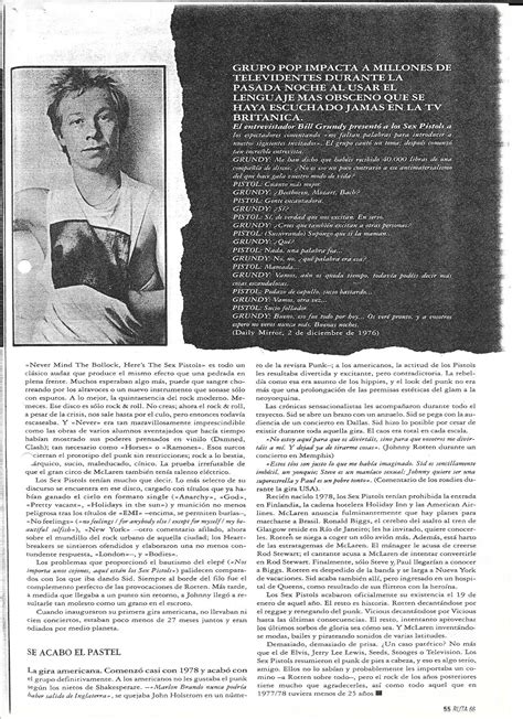 Adiós Lili Marleen Reportajes sobre los Sex Pistols y Sid Vicious